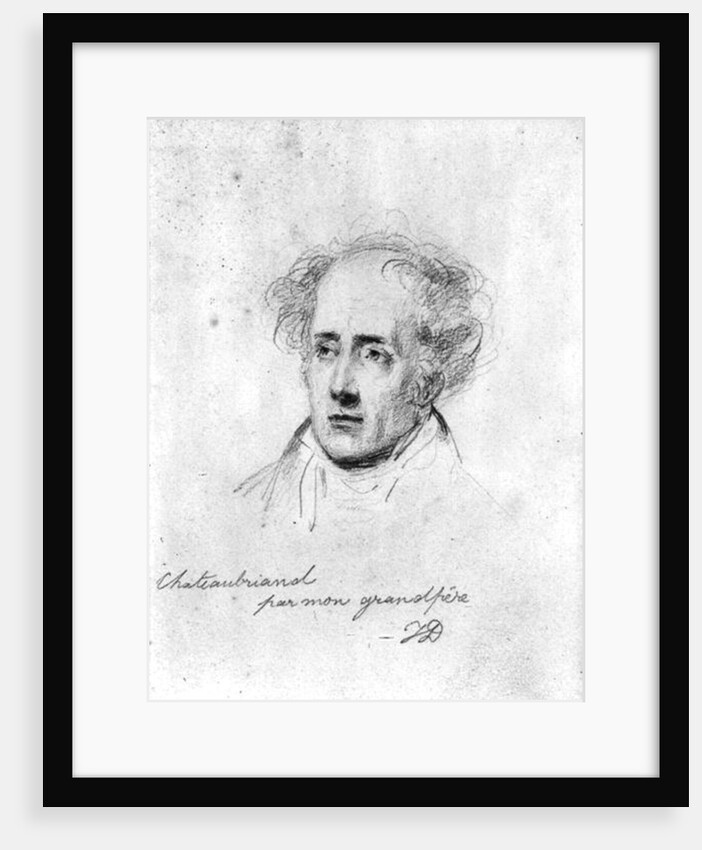 Portrait of Francois Rene Vicomte de Chateaubriand, c.1829 by Emile Jean Horace Vernet