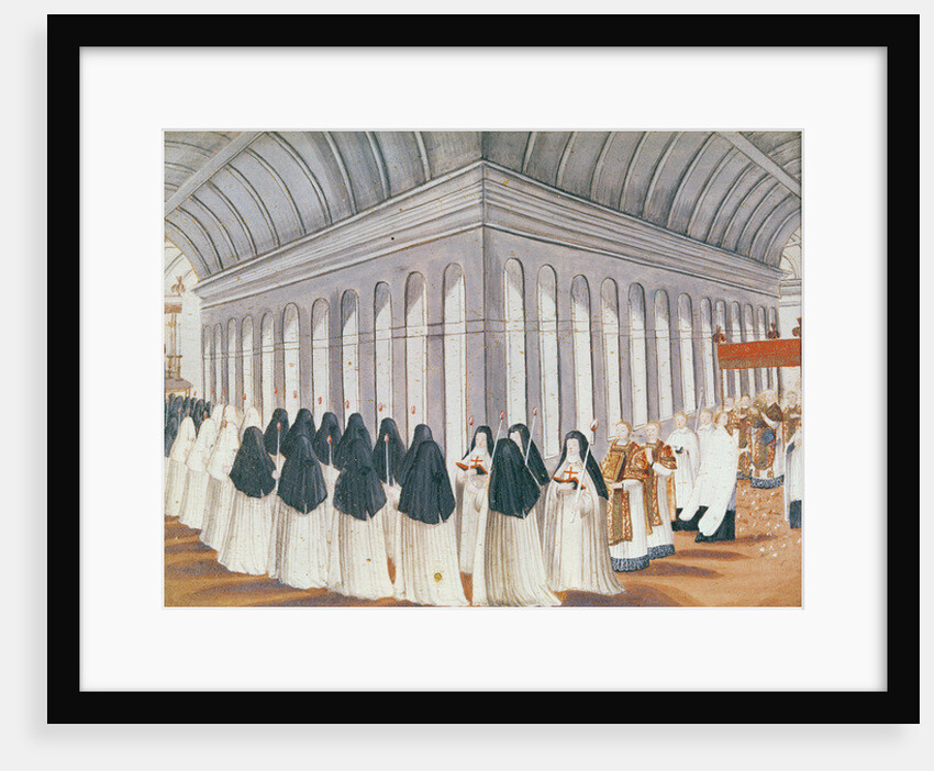 Procession of the Holy Sacrament in the Cloister by Louise Madelaine Cochin