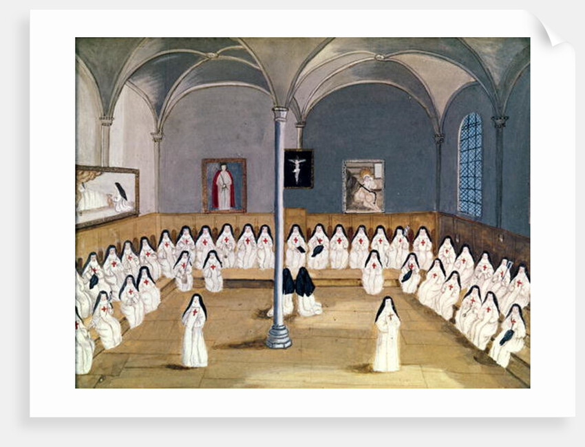 The Sisters of the Abbey from 'L'Abbaye de Port-Royal', c.1710 by Louise Madelaine (after) Cochin