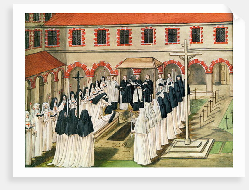 The Burial of a Nun by Louise Madelaine Cochin