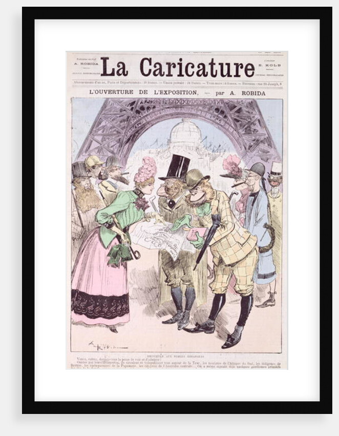 The Opening of the Universal Exhibition of 1889 by Albert Robida
