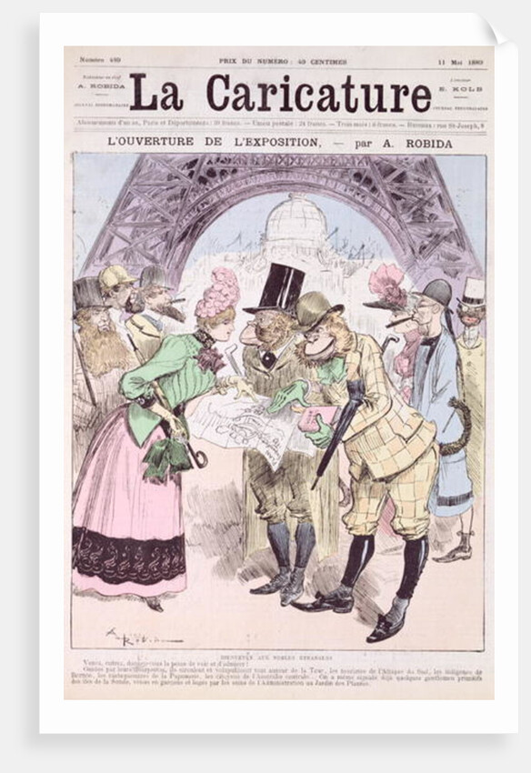 The Opening of the Universal Exhibition of 1889 by Albert Robida