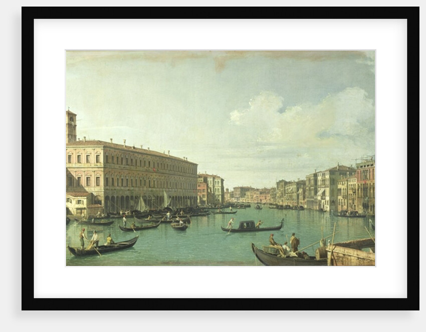 The Grand Canal from the Rialto Bridge by Canaletto