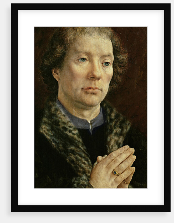 The Carondelet Diptych: left hand panel depicting Jean Carondelet Dean of Besancon church, 1517 by Jan Gossaert