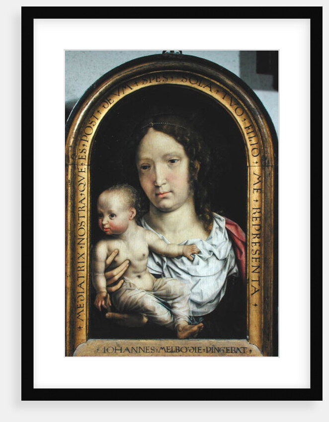 The Carondelet Diptych: right hand panel depicting the Virgin and Child, 1517 by Jan Gossaert