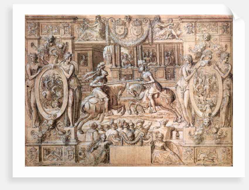 Tournament on the Occasion of the Marriage of Catherine de Medici and Henri II in 1533 by Antoine Caron