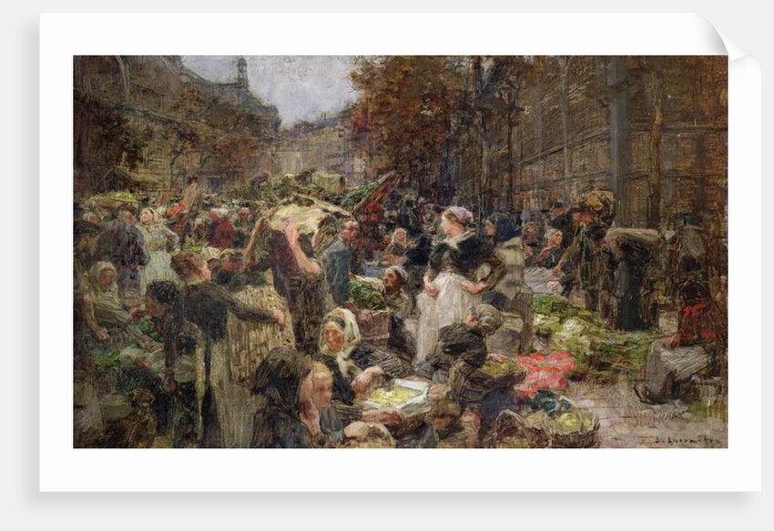 Les Halles by Leon Augustin Lhermitte