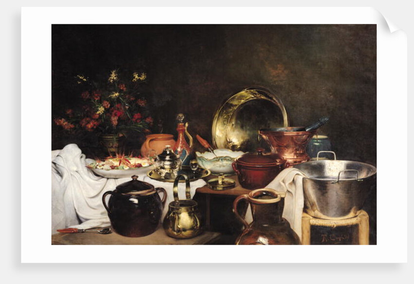 Still Life by Theodore Charles Ange Coquelin