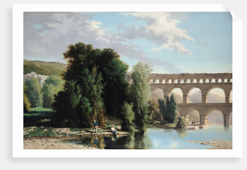 View of the Pont du Gard, 1859 by Henri Marie Poinsot
