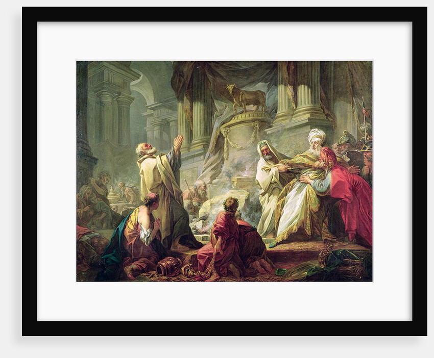 Jeroboam Sacrificing to the Golden Calf, 1752 by Jean-Honore Fragonard