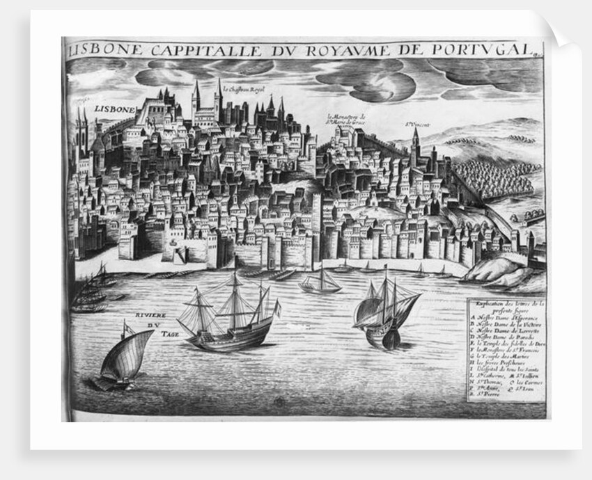 View of Lisbon, Portugal 16th century by French School