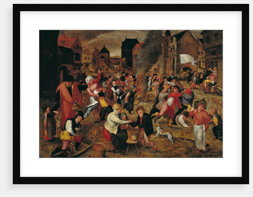 The Fires of St. Martin by Maerten van Cleve