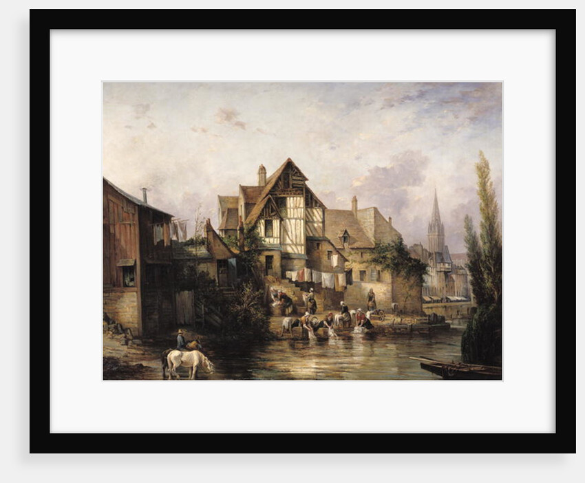 The Petits Murs Wash-House by Victor Theophile Tesniere