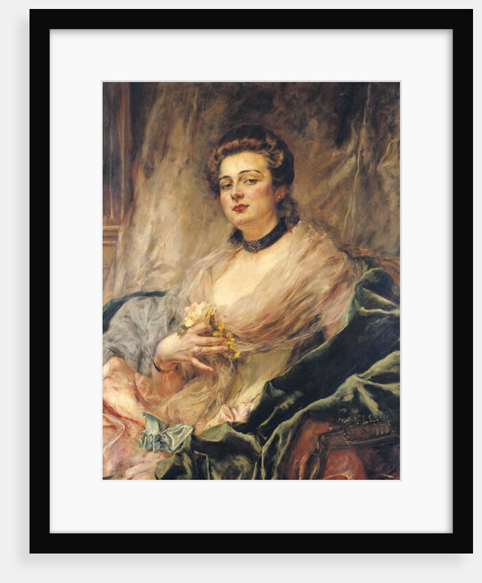 Portrait of the Artist's Wife by Eduardo-Leon Garrido