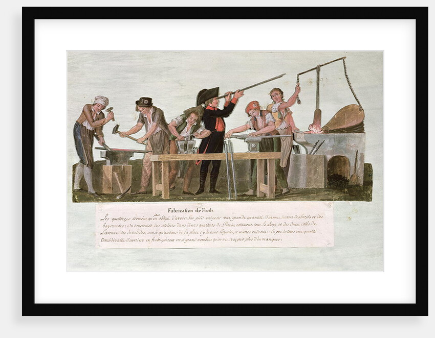 Rifle Makers' Workshop, 1793 by Lesueur Brothers