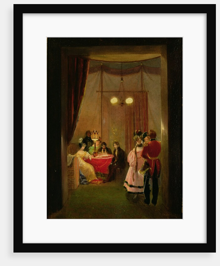 The Salon of Hortense de Beauharnais in Rome by Pierre Felix Cottrau
