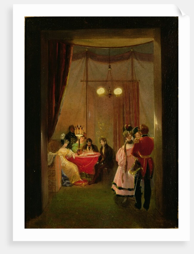 The Salon of Hortense de Beauharnais in Rome by Pierre Felix Cottrau