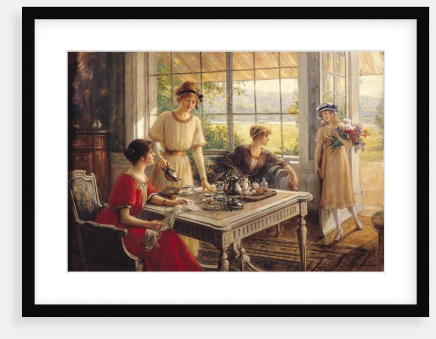 Women having tea, 1912 by Albert Lynch