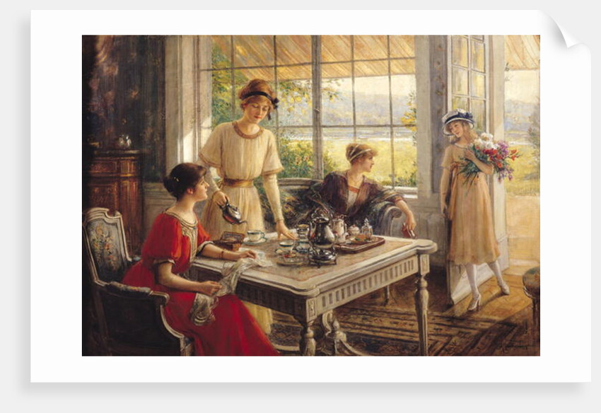 Women having tea, 1912 by Albert Lynch