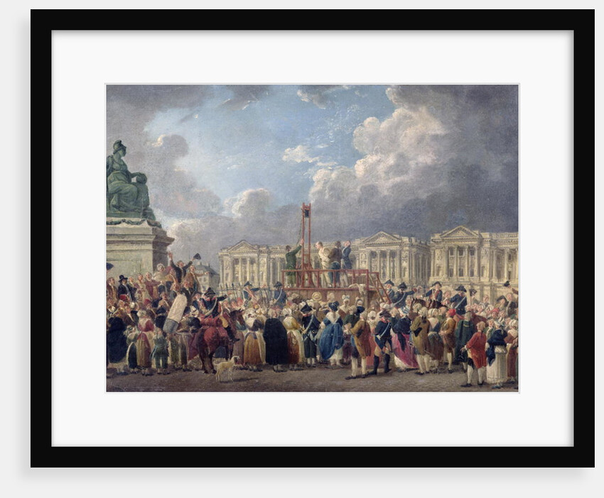 An Execution, Place de la Revolution, between August 1793 and June 1794 by Pierre Antoine Demachy