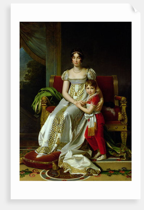 Hortense de Beauharnais Queen of Holland and her Son, Napoleon Charles Bonaparte 1806 by Francois Pascal Simon Baron Gerard