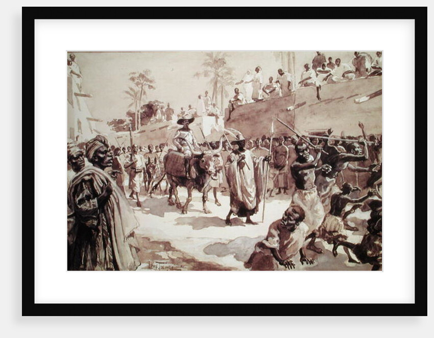 Entrance of Captain Louis Gustave Binger into Kong in 1888 by Louis Tinayre