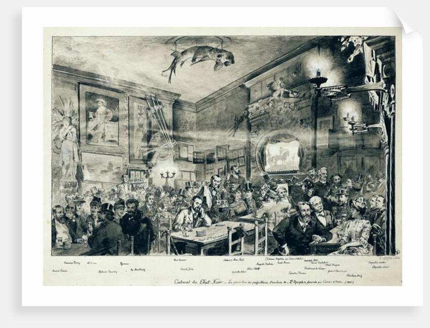 The Cabaret du Chat Noir, 1886 by Paul Merwart