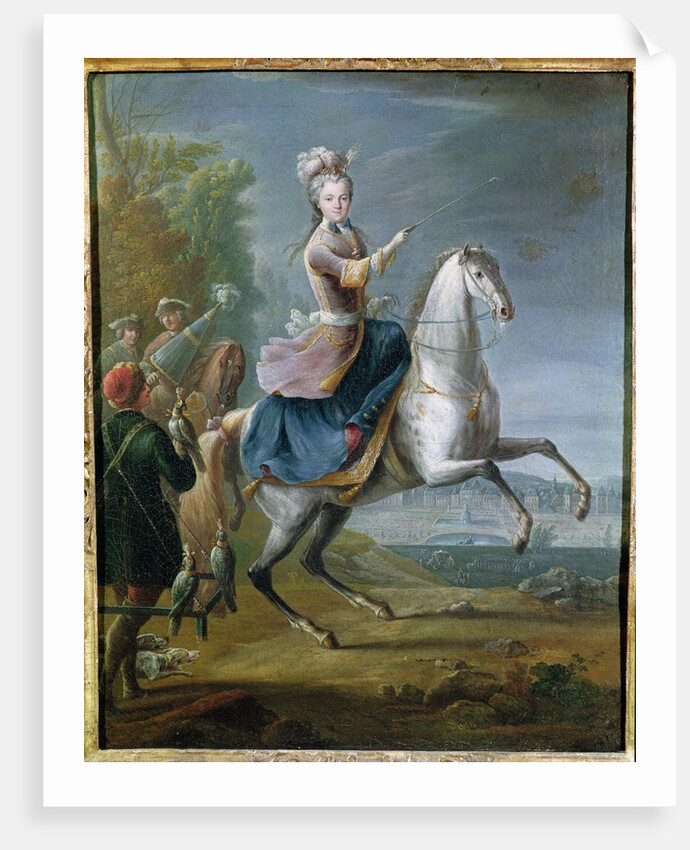 Equestrian Portrait of Maria Leszczynska by Jean-Baptiste Martin