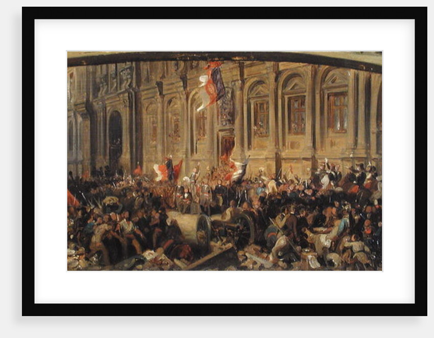 Alphonse de Lamartine Rejecting the Red Flag at the Hotel-de-Ville, Paris, 25th February 1848 by Felix Philippoteaux
