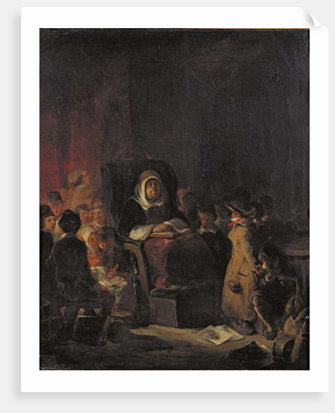 The Schoolmistress, 19th century by Nicolas Toussaint Charlet