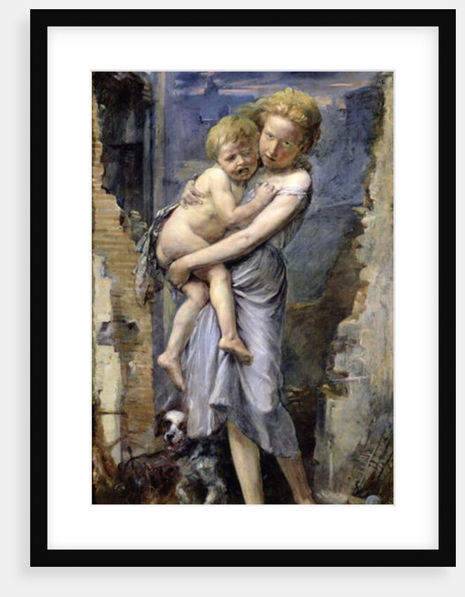 Brother and Sister, Two Orphans of the Siege of Paris in 1870-71 by Jean-Baptiste Carpeaux