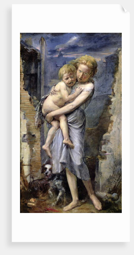 Brother and Sister, Two Orphans of the Siege of Paris in 1870-71 by Jean-Baptiste Carpeaux