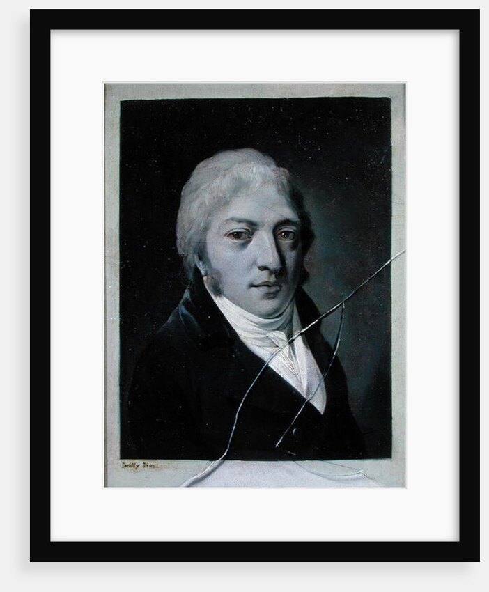 Self Portrait with Broken Glass by Louis Leopold Boilly