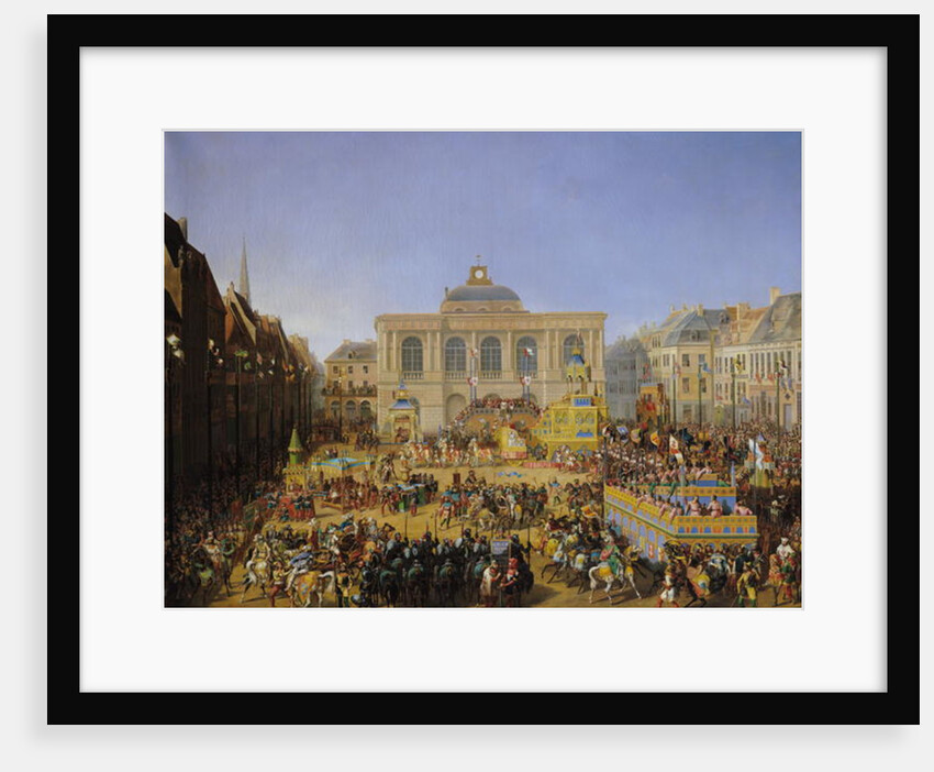 The Kermesse at Saint-Omer in 1846 by Auguste Jacques Regnier