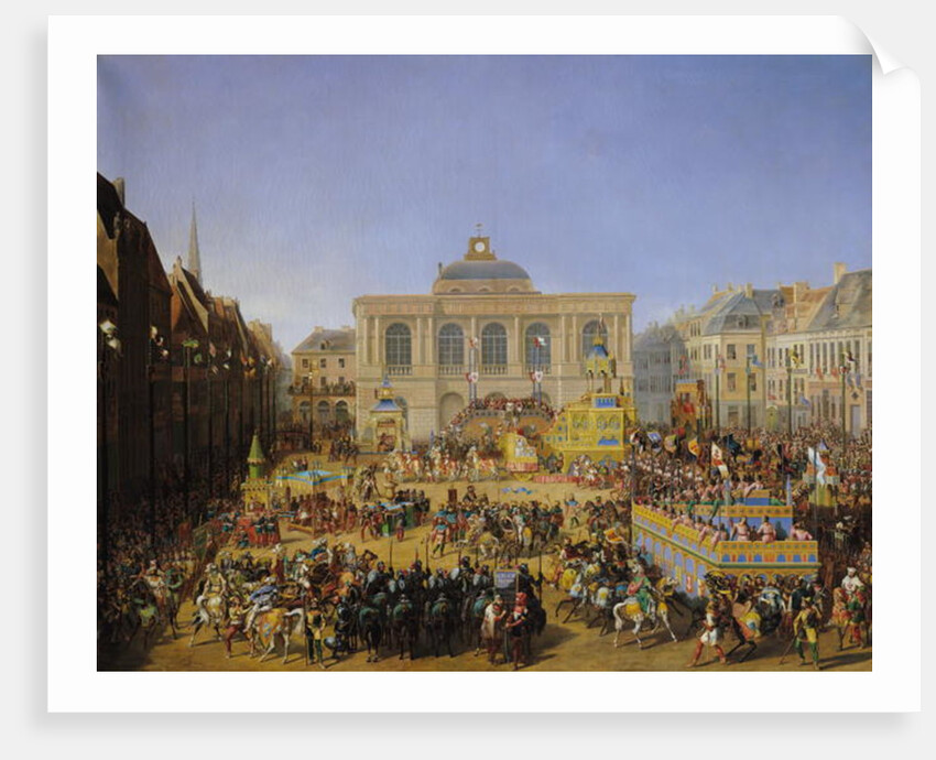 The Kermesse at Saint-Omer in 1846 by Auguste Jacques Regnier