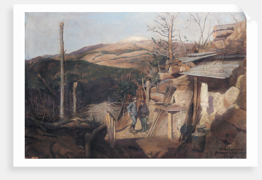 Hartmanswillerkopf, View from Roche-Sermet, 1915 by Gustave Bourgain