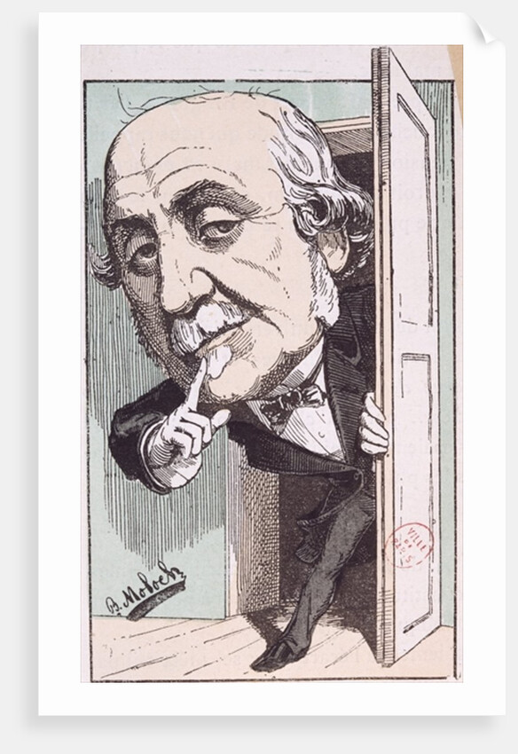 Caricature of Albert, Duc de Broglie by Moloch