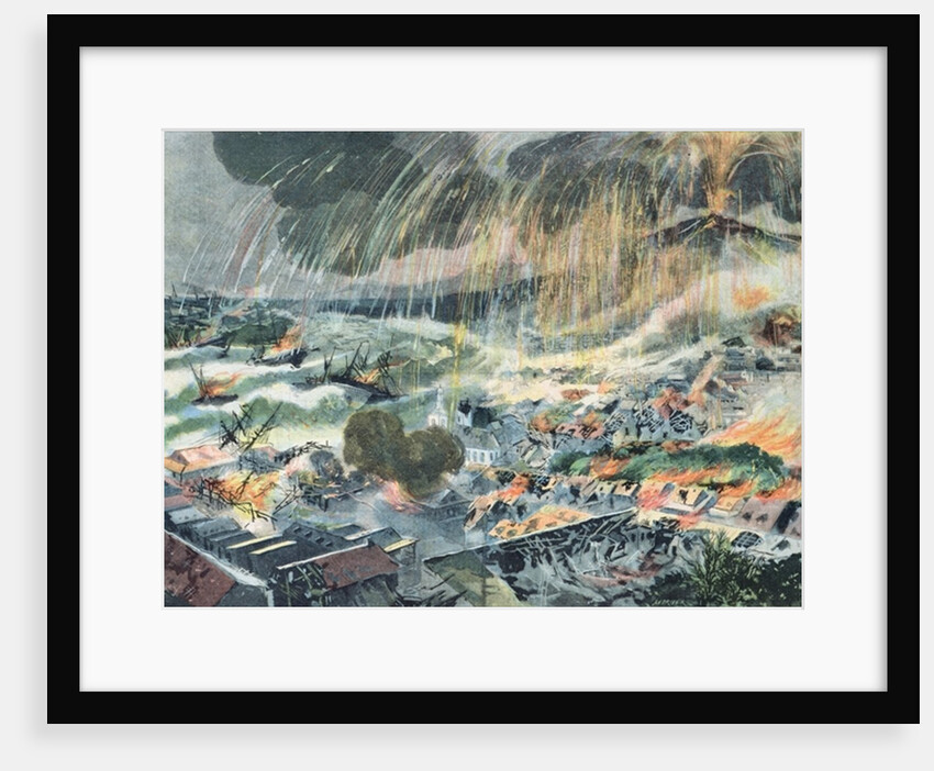 Eruption of a Volcano on Martinique by Clement Auguste Andrieux