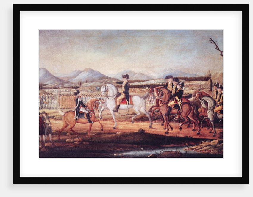 Washington Reviewing the Western Army at Fort Cumberland, Maryland, after 1795 by Frederick Kemmelmeyer