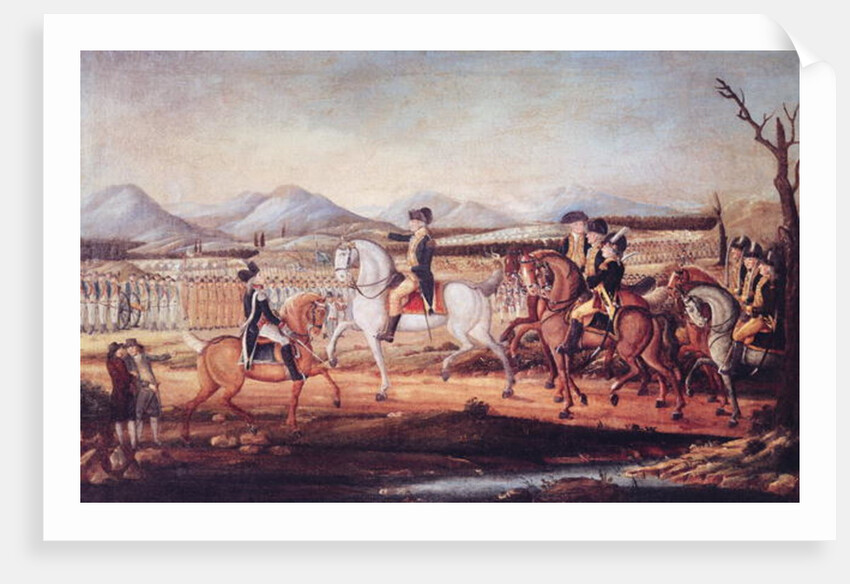Washington Reviewing the Western Army at Fort Cumberland, Maryland, after 1795 by Frederick Kemmelmeyer