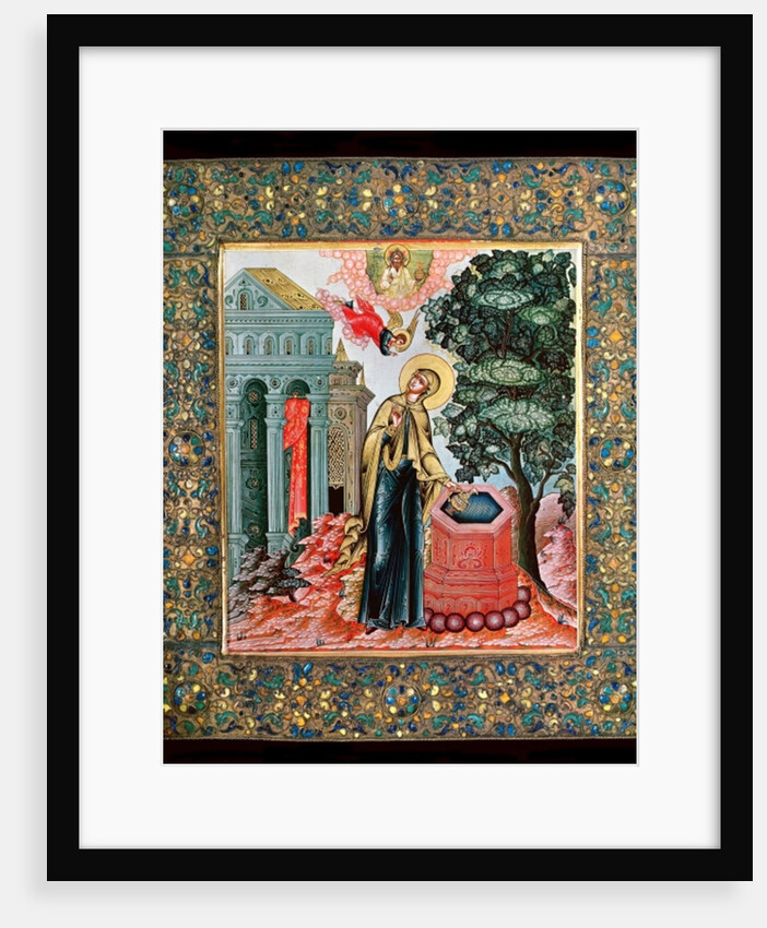 Annunciation at the Fountain by School Russian