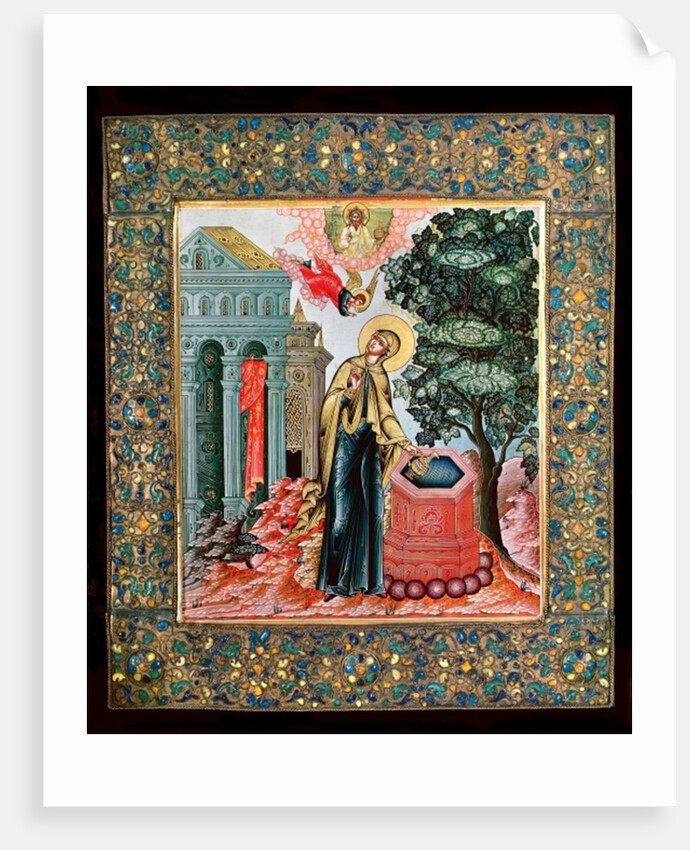 Annunciation at the Fountain by School Russian