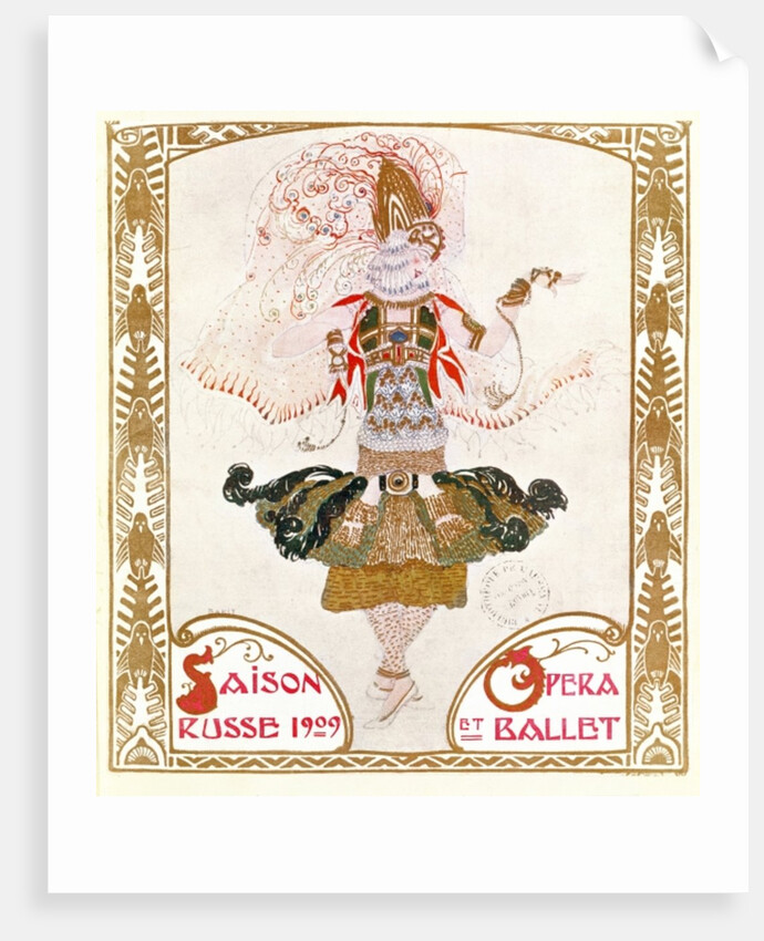 Cover of a programme for the Russian Season of Opera and Ballet, 1909 by Leon Bakst