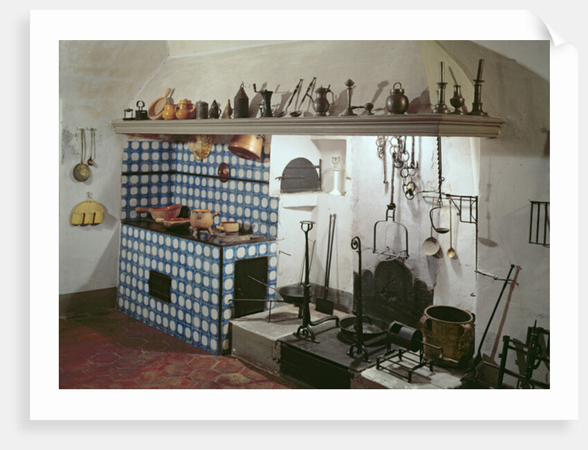 Interior of the kitchen of the Hotel de Cabris, 1774 by Anonymous