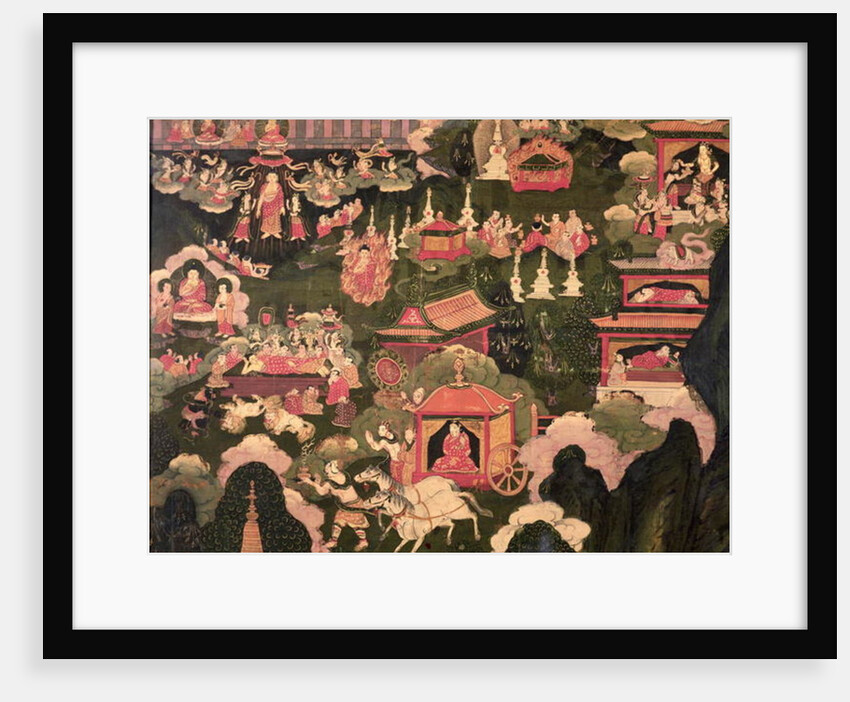 Parinirvana and the Death of Buddha by School Tibetan