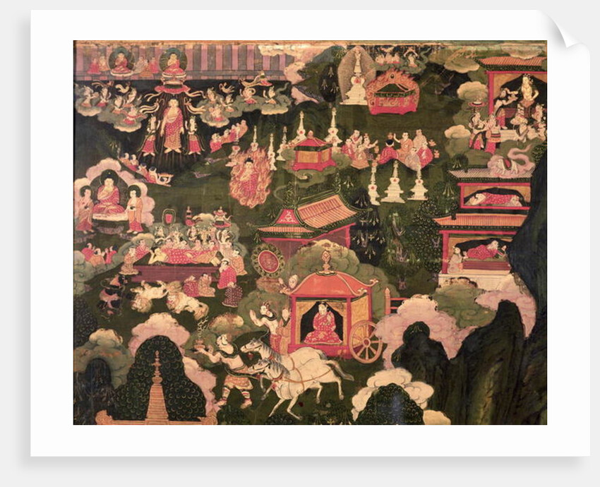 Parinirvana and the Death of Buddha by School Tibetan