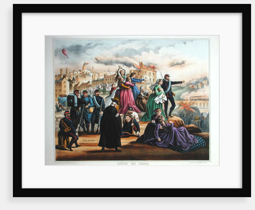 The Siege of Paris. Bombardment by the Prussians, 1870-71 by French School