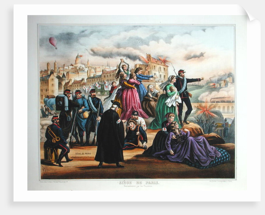 The Siege of Paris. Bombardment by the Prussians, 1870-71 by French School