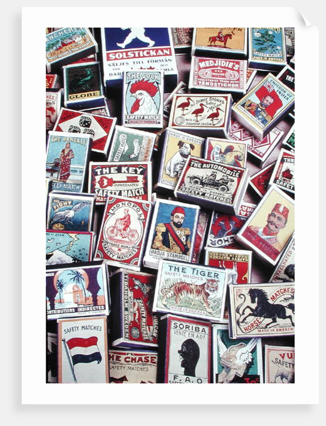 Various match boxes by Anonymous