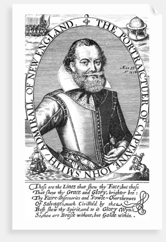 Captain John Smith 1st Governor of Virginia, 1616 by English School